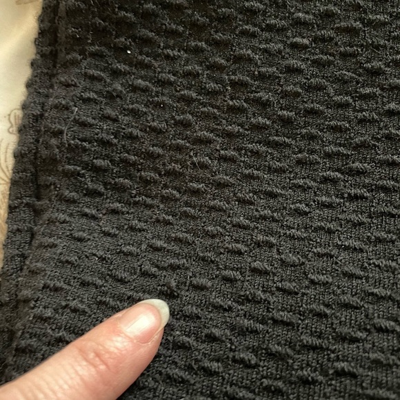 Lela Rose Wave Lace Off The Shoulder Black Pink Knit Wool Mini Dress Small Glam - Picture 9 of 11